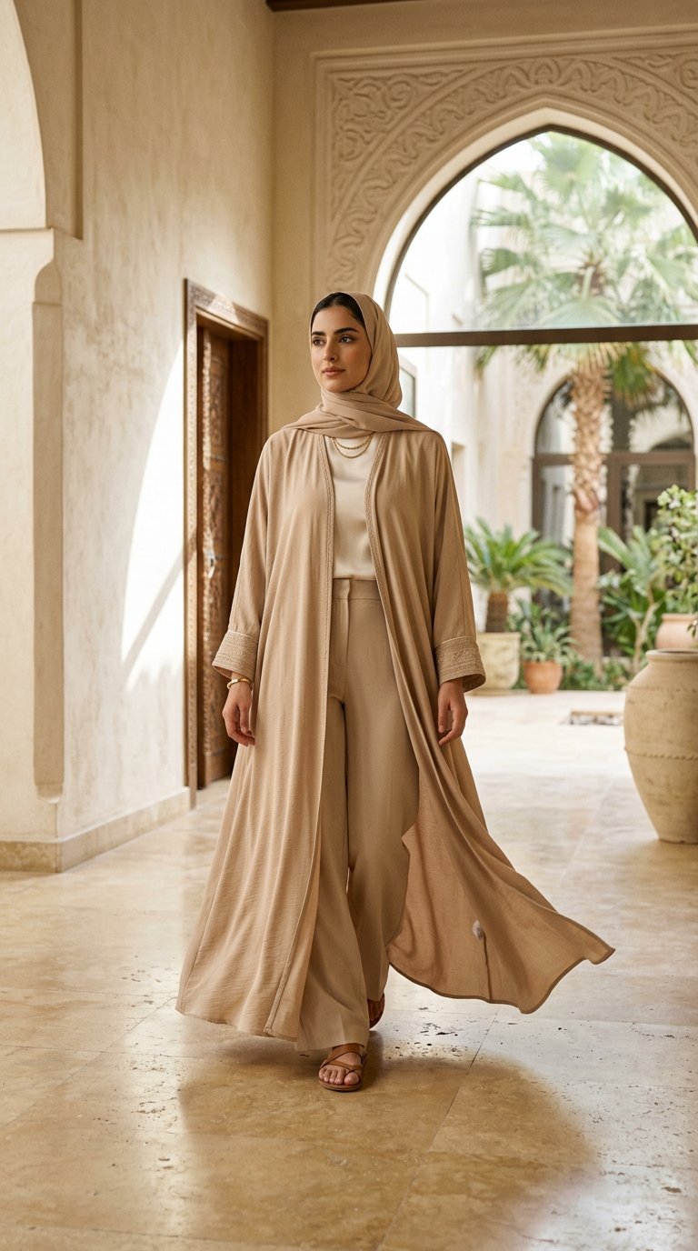 The Safa Open Abaya